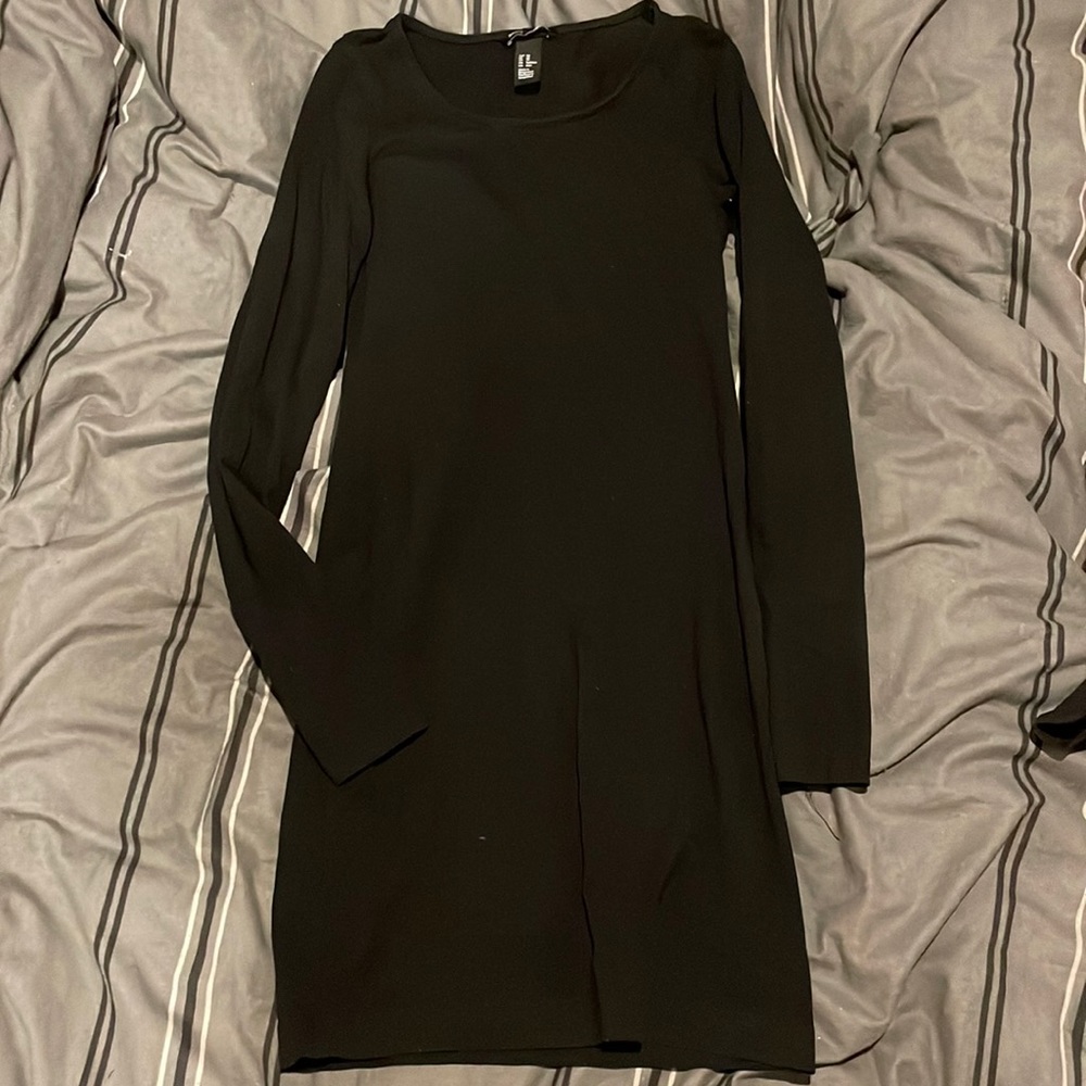 short tight black dress